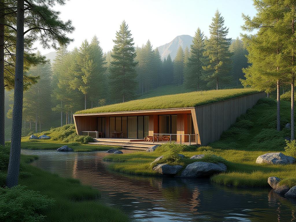 Bærekraftig øko-lodge omgitt av uberørt norsk natur